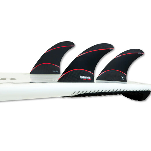 Quilla Futures Jordy Large Thruster L Black/Red Quilla Futures Jordy Large Thruster L Black/Red