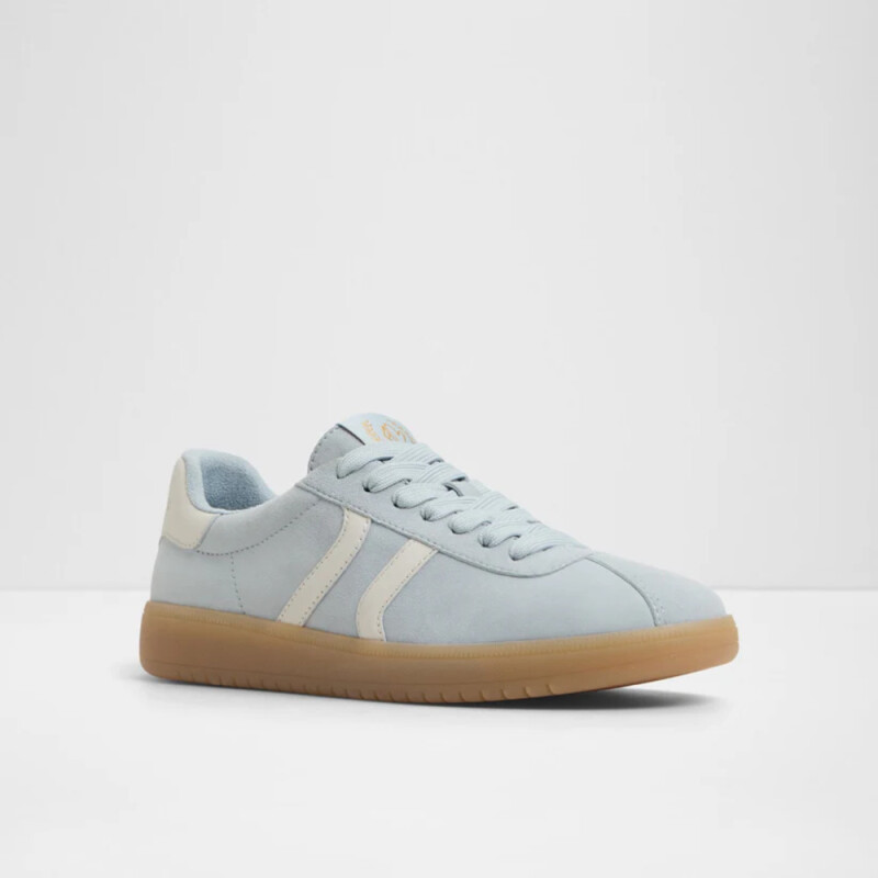 CHICSNEAKER LIGHT YELLOW LEATHER SKY BLUE