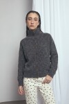 Cardigan abotonado gris oscuro