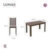 Juego de comedor con mesa de madera y 4 sillas rústicas/sintéticas Juego de comedor con mesa de madera y 4 sillas rústicas/sintéticas