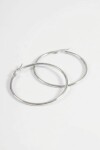 Aros acero extra large plateado
