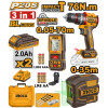 KIT COMBO P20S 20V TALADRO ATORN. C/PERCUTOR 76NM + NIVEL LASER AUTONIVELANTE 35 KIT COMBO P20S 20V TALADRO ATORN. C/PERCUTOR 76NM + NIVEL LASER AUTONIVELANTE 35