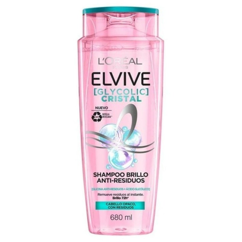 Shampoo L'oreal Paris Elvive Glycolic Cristal 680 Ml. Shampoo L'oreal Paris Elvive Glycolic Cristal 680 Ml.