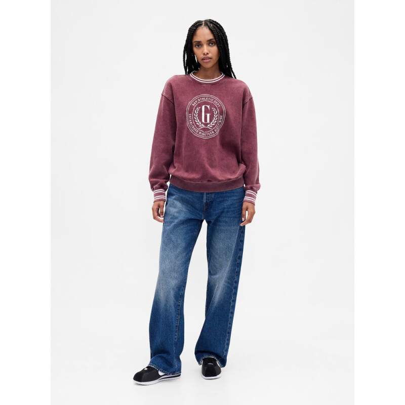 TUNIC LOGO PULLOVER TUSCAN RED WASH