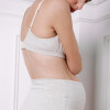 Culotte Maternal Lana – Suave Para Embarazo y Postparto Gris Melange