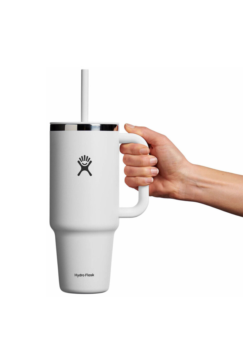 40 OZ ALL AROUND TRAVEL TUMBLER White