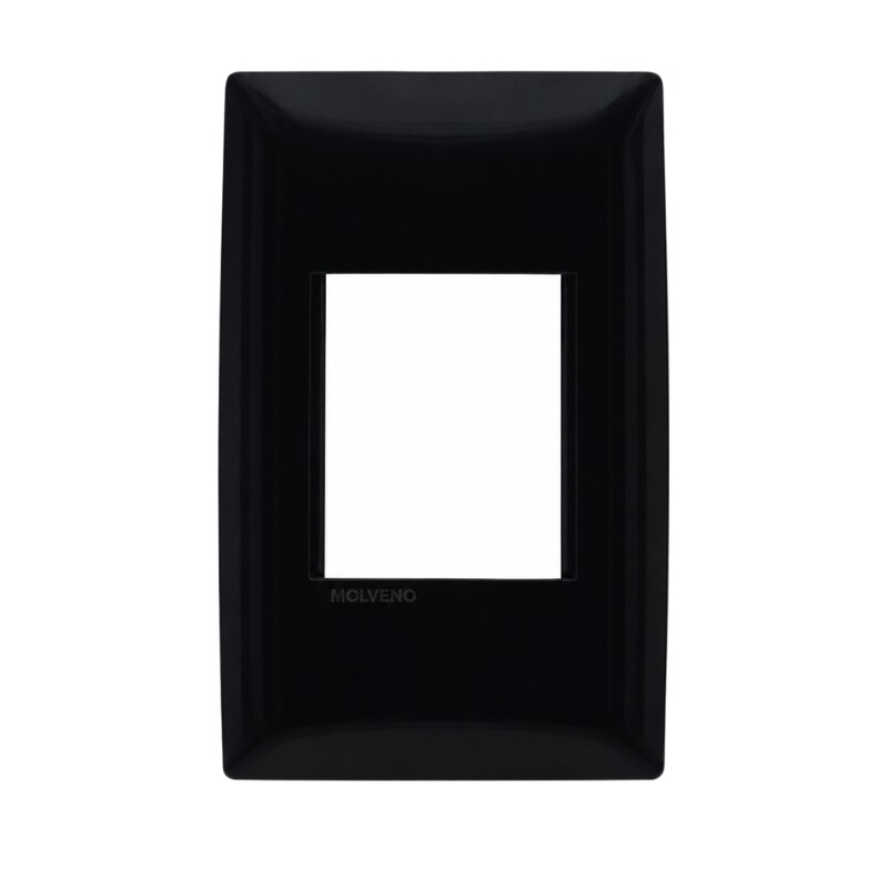 PLAQUETA C BASTIDOR 1 MODULO DOBLE ATENEA Plaqueta c/ Bastidor 1 Módulo Doble Atenea Grafito