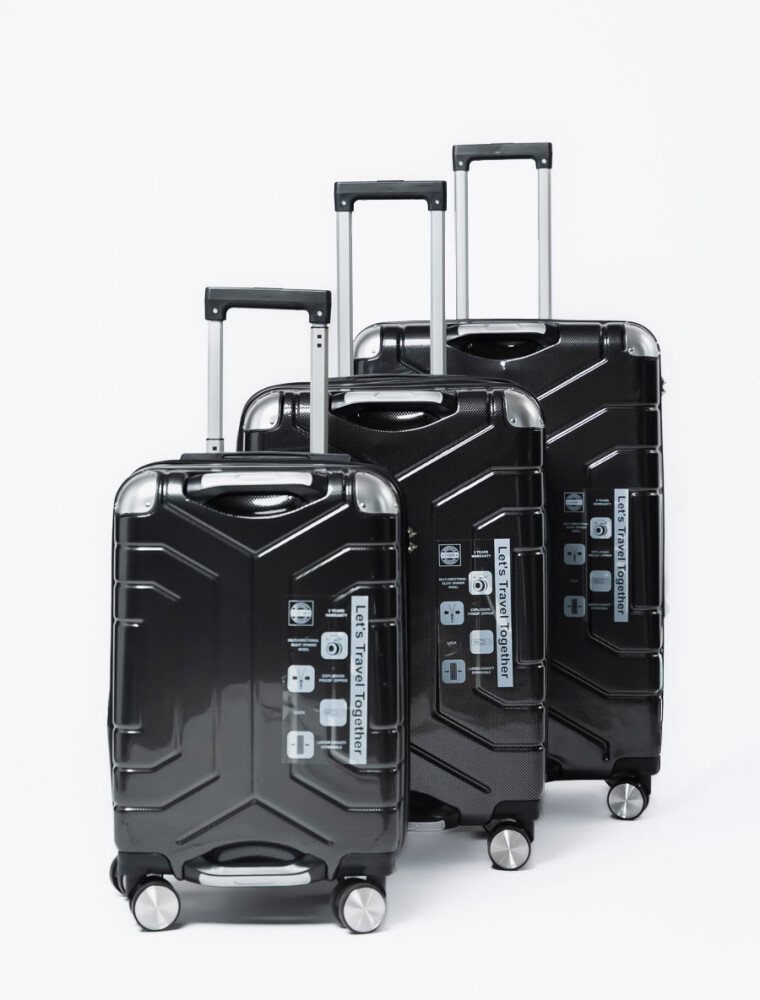 Valija Nomade Silver 28 pulgadas Negro