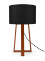 LAMPARA DE MESA RECTANGULOS NEGRO (V)