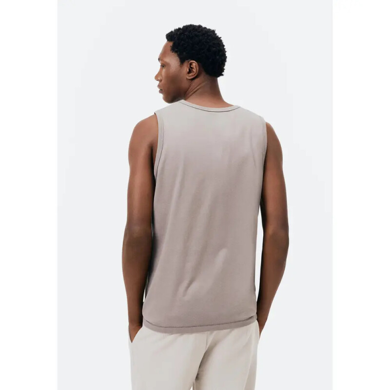 CAMISETA REGATA MASC BEGE