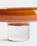 Centro de mesa Denuo de vidrio terracota Ø28 cm