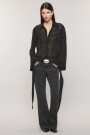 JEANS BOOTCUT MOSS BLACK Negro