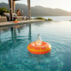 Inflable Posa Vaso Bebida Para Piscina Variedad Diseños Naranja