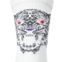 Medias Running Performance Run Sock Crew Unisex Brilliant White/flash Red/edo Purple