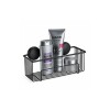 ORGANIZADOR DE BAÑO ADHESIVO NEGRO MATE Organizador De Baño Adhesivo Negro Mate