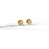 Caravanas Flor Zirconias de oro - Oro bajo -Zirconia - CA8173 conpiedra