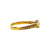 Anillo Solitario labrado-Oro bajo-Piedra Zirconia-AN8051 conpiedra