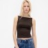 SL CLOSEKNIT CROP BOAT - 22 1/2 TERRA BROWN