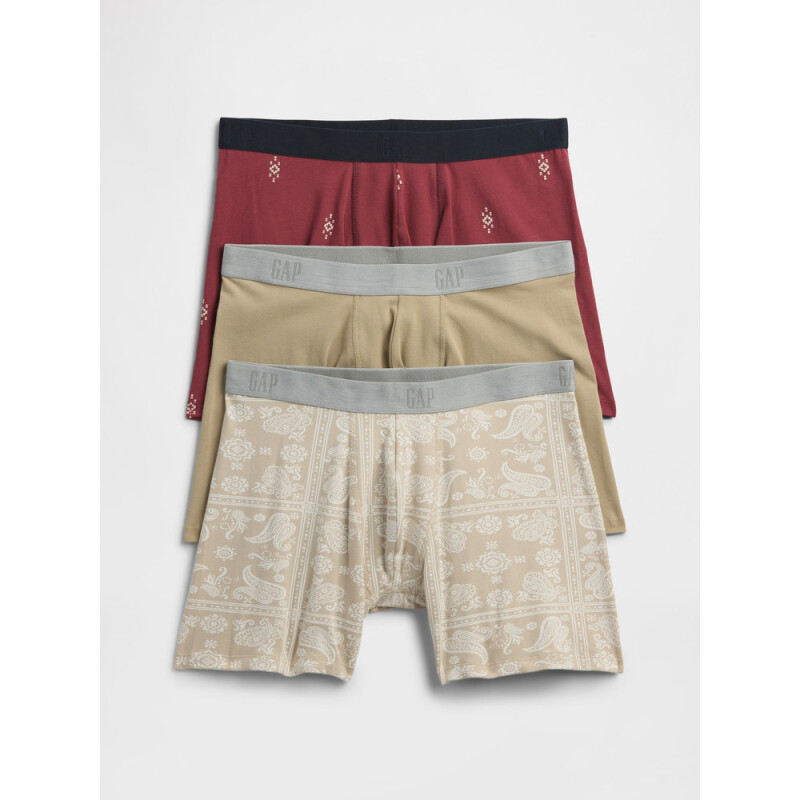 V-3PK BOXER BRIEFS KHAKI