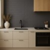 Cerámica para pared Brick Black 7,5X25 cm mate Cerámica Para Pared Brick Black 7,5x25 Cm Mate