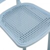 Silla Simil Rattan de polipropileno - Nápoles Celeste