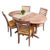 Juego de Comedor Mesa Oval 1.20 m Extensible Curvo Horizontal Juego de Comedor Mesa Oval 1.20 m Extensible Curvo Horizontal