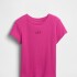 FRCH SS RIBBED TEE BRIGHT FUCHSIA 026