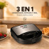 Sandwichera Doble Grill Wafflera 3 En 1 Marvo 750w Inox Ax Sandwichera Doble Grill Wafflera 3 En 1 Marvo 750w Inox Ax