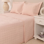 Cubrecama Basic Rosa 250 x 240 cm
