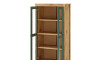 Cristalero 2 Puertas 1 Cajón Material Natural - Mari Verde
