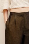 BABUCHA OLIVER LINEN Marron