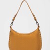 Cartera al hombro Luna en cuero gamuza Cuoio