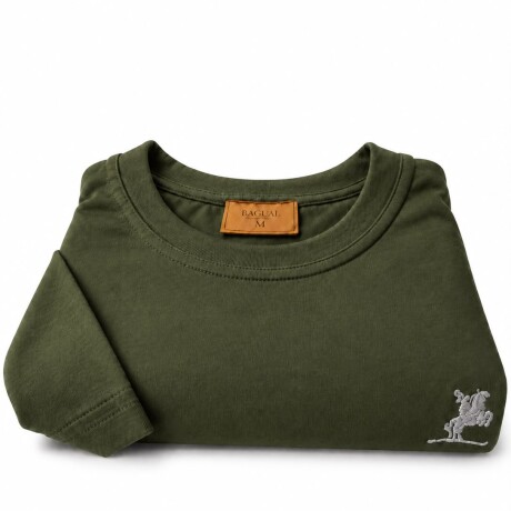 Remera tipo Hering Verde oliva