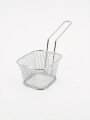 CANASTO INOX PAPAS FRITAS PLATEADO