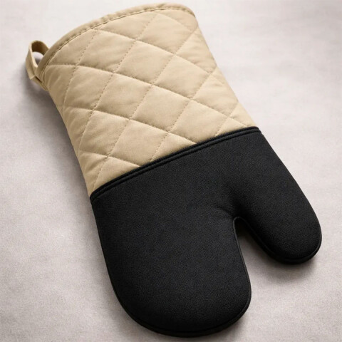 Manopla Neopreno Home Class NEGRO/BEIGE