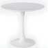 Mesa Comedor Cocina Tulip Redonda Laqueada 90Cm Blanca Atrix Blanco 1