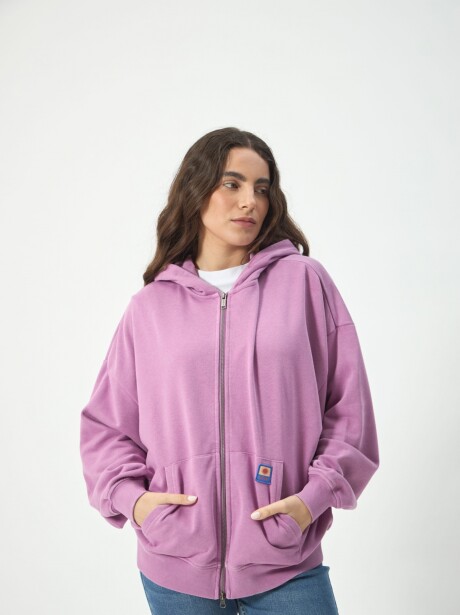 CAMPERA BOXY PATCH VIOLETA