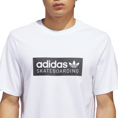 REMERA adidas LOGO SKATEBOARDING White