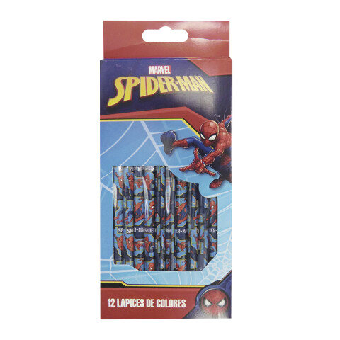 Pack x 12 Lapices Colores Spiderman U
