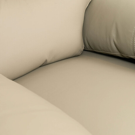 RECLINER MANUAL 1 CUERPO CUERO-Y-SIMIL-CUERO MARRON LINA TAUPE
