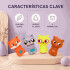 Set X4 Títeres de Dedo Animalitos para Baño y Juego Rosa