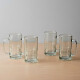 Set x4 Jarra cerveza 350ml vidrio millenium TRANSPARENTE