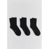 KIT COM 3 PARES MEIAS UNISSEX PRETO