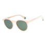 Lentes de sol De Acetato Redondo Premium Verde/Beis