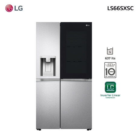 Refrigerador inverter 637L Side by Side InstaView, Cratf Ice™ y ThinQ™ LS66SXSC LG Refrigerador inverter 637L Side by Side InstaView, Cratf Ice™ y ThinQ™ LS66SXSC LG