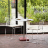 Silla De Exterior Metal con almohadón Apilable Blanco