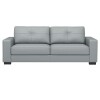 SOFA 100% CUERO - 3 CUERPOS - MODELO DOMINI - GRIS SOFA 100% CUERO - 3 CUERPOS - MODELO DOMINI - GRIS