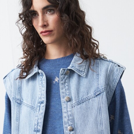 CHALECO ZUZIN Celeste