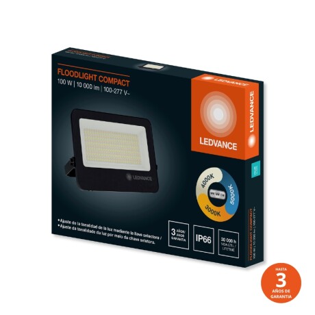 FOCO LED LEDVANCE OSRAM COMPACT G2 IP65 100W Foco LED LEDVANCE Compact IP66 100W CCT Negro