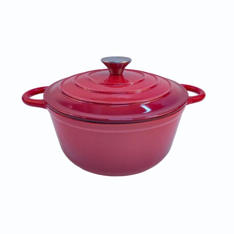 OLLA DE HIERRO FUNDIDO FIRE KING 22CM ROJA OLLA DE HIERRO FUNDIDO FIRE KING 22CM ROJA